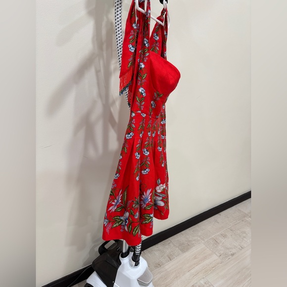 FARM Rio Red Floral Mini Dress - Picture 13 of 14